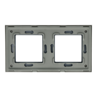 Ramka Szklana Podwójna 2F Szara DC Smart Home