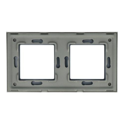 Ramka Szklana Podwójna 2F Szara DC Smart Home
