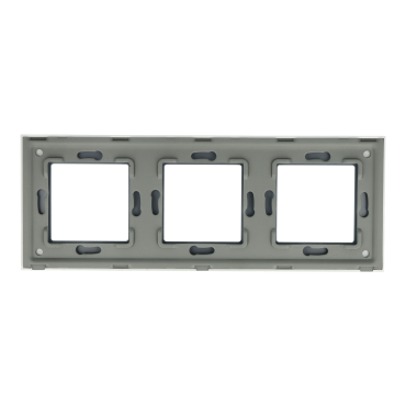 Ramka Szklana Potrójna 3F Biała DC Smart Home