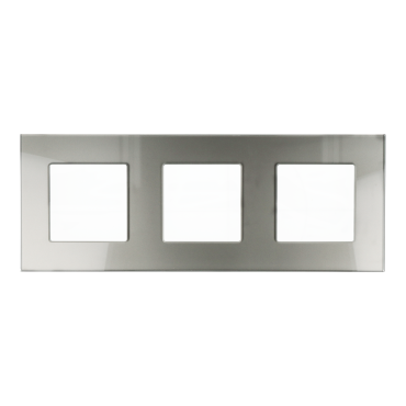 Ramka Szklana Potrójna 3F Szara DC Smart Home