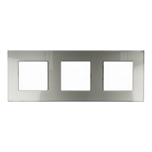 Ramka Szklana Potrójna 3F Szara DC Smart Home