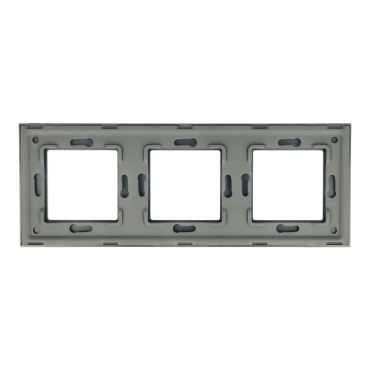 Ramka Szklana Potrójna 3F Szara DC Smart Home