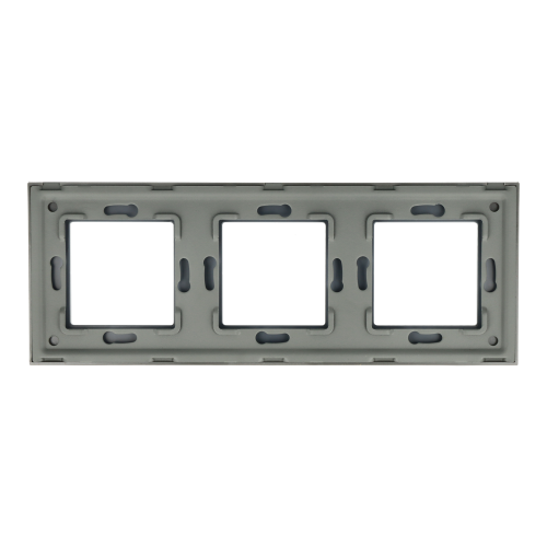 Ramka Szklana Potrójna 3F Szara DC Smart Home