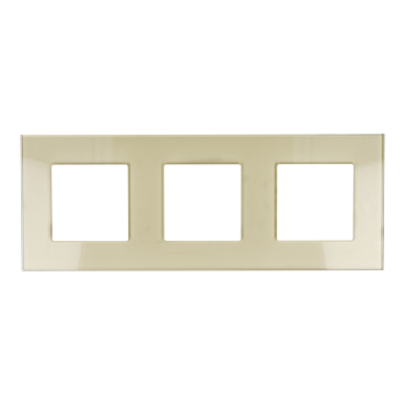 Ramka Szklana Potrójna 3F Złota DC Smart Home