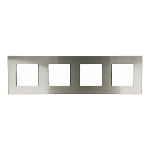Ramka Szklana Poczwórna 4F Szara DC Smart Home