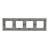 Ramka Szklana Poczwórna 4F Szara DC Smart Home