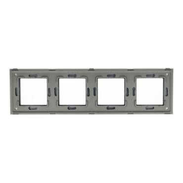 Ramka Szklana Poczwórna 4F Złota DC Smart Home