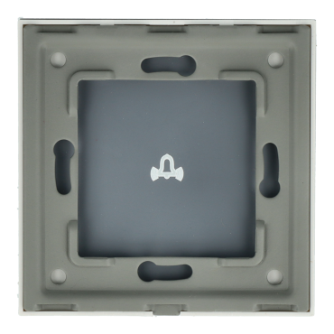 Panel Szklany Pojedynczy Dzwonkowy Biały DC Smart Home