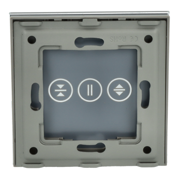 Panel Szklany Pojedynczy Rolet Szary DC Smart Home