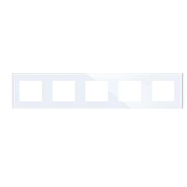 Ramka Szklana Pięciokrotna 5F Biała DC Smart Home