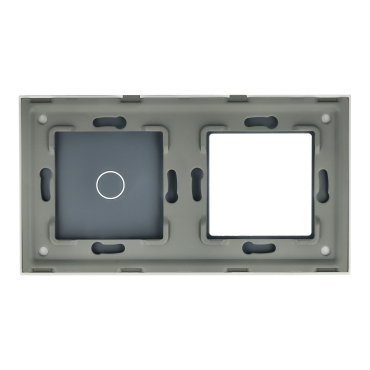 Panel Szklany Podwójny 1G1F Biały DC Smart Home