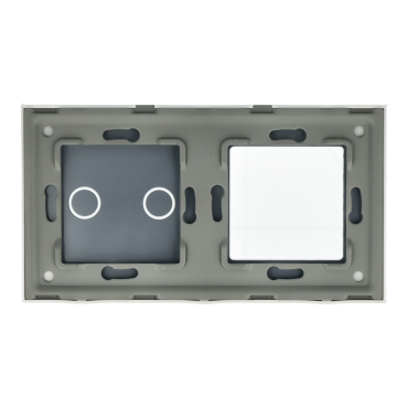 Panel Szklany Podwójny 2G1F Biały DC Smart Home