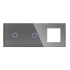 Panel Szklany Potrójny 1G1G1F Szary DC Smart Home