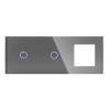 Panel Szklany Potrójny 1G1G1F Szary DC Smart Home
