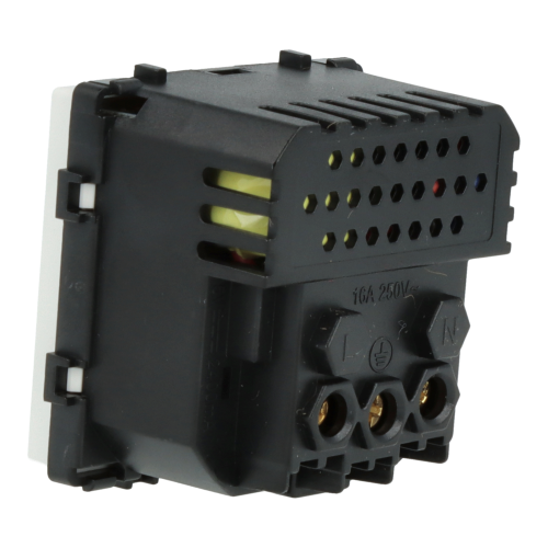 Moduł gniazda elektrycznego z ładowarką USB A+C 230V pojedynczy biały