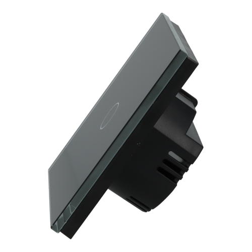 Włącznik dotykowy pojedynczy Wi-Fi + BLCzarny z N