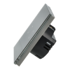 Włącznik dotykowy podwójny ZigBee 2.4GHz Szary z N