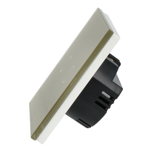 Włącznik dotykowy podwójny ZigBee 2.4GHz Złoty z N