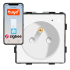 Moduł gniazda elektrycznego z bolcem 230V ZigBee 2.4GHz biały
