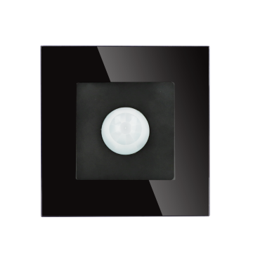 Czujnik ruchu DC SMART HOME czarny z ramką szklaną