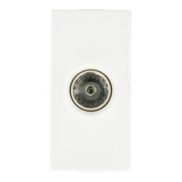 Moduł gniazda antenowego TV biały DC SMART HOME