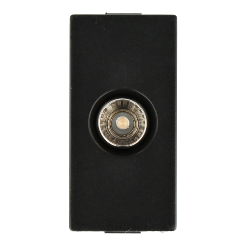 Moduł gniazda antenowego TV czarny DC SMART HOME