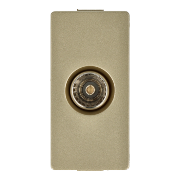 Moduł gniazda antenowego TV złoty DC SMART HOME