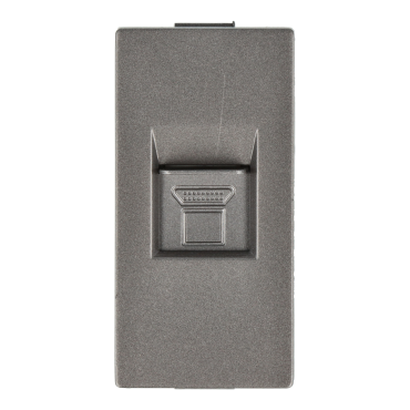 Moduł gniazda LAN CAT6 RJ45 internetu szary DC SMART HOME