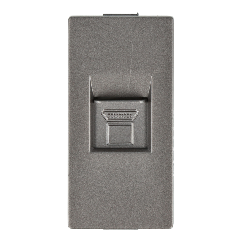 Moduł gniazda LAN CAT6 RJ45 internetu szary DC SMART HOME