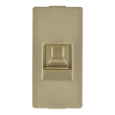 Moduł gniazda LAN CAT6 RJ45 internetu złoty DC SMART HOME