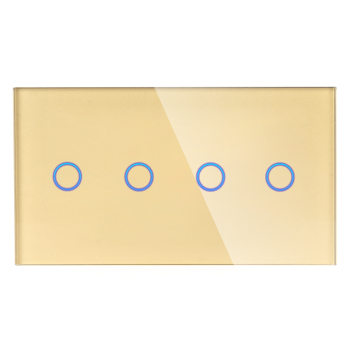 Panel Szklany Podwójny 2G2G Złoty DC Smart Home