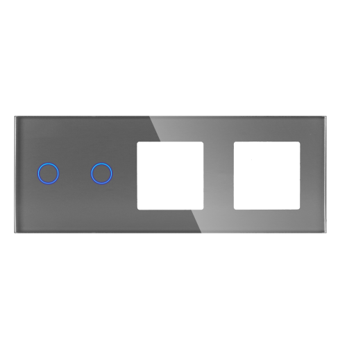 Panel Szklany Potrójny 2G2F Szary DC Smart Home