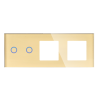 Panel Szklany Potrójny 2G2F Złoty DC Smart Home