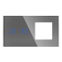 Panel Szklany Podwójny 2G1F Szary DC Smart Home