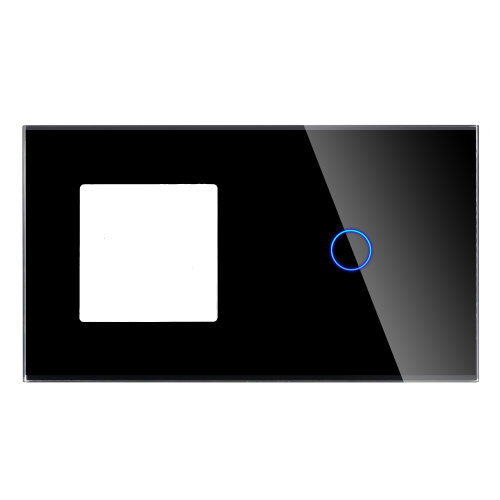 Panel Szklany Podwójny 1F1G Czarny DC Smart Home