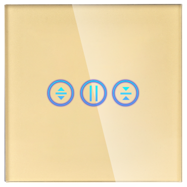 Panel Szklany Pojedynczy Złoty DC Smart Home