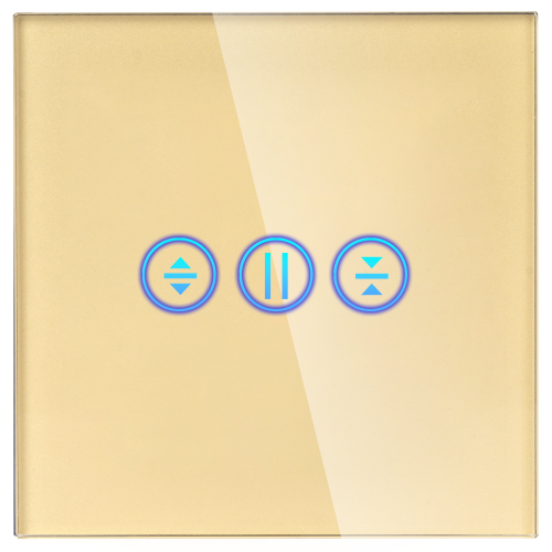 Panel Szklany Pojedynczy Złoty DC Smart Home