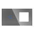 Panel Szklany Podwójny 1G1F Szary DC Smart Home