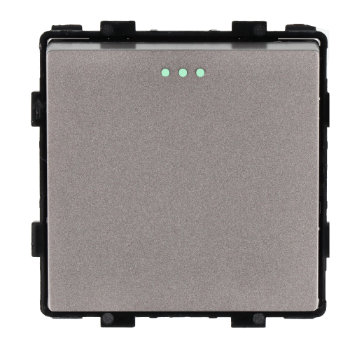 Moduł włącznik mechaniczny światła pojedynczy szary
