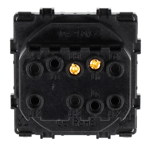 Moduł włącznik mechaniczny światła pojedynczy szary