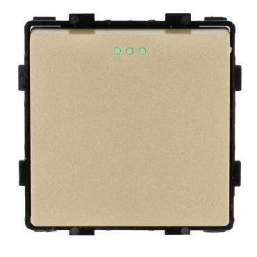 Moduł włącznik mechaniczny światła pojedynczy schodowy złoty