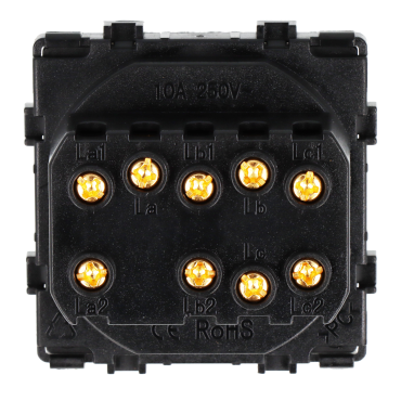 Moduł włącznik mechaniczny światła potrójny schodowy biały