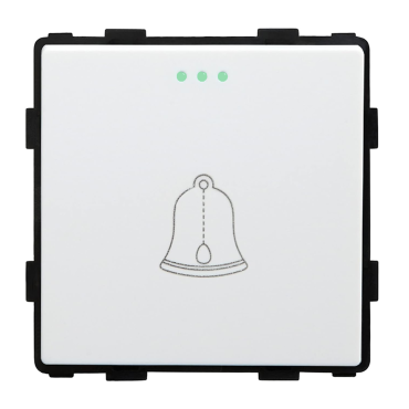 Moduł włącznik mechaniczny dzwonkowy impulsowy biały