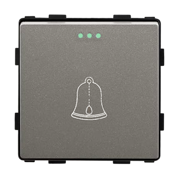 Moduł włącznik mechaniczny dzwonkowy impulsowy szary