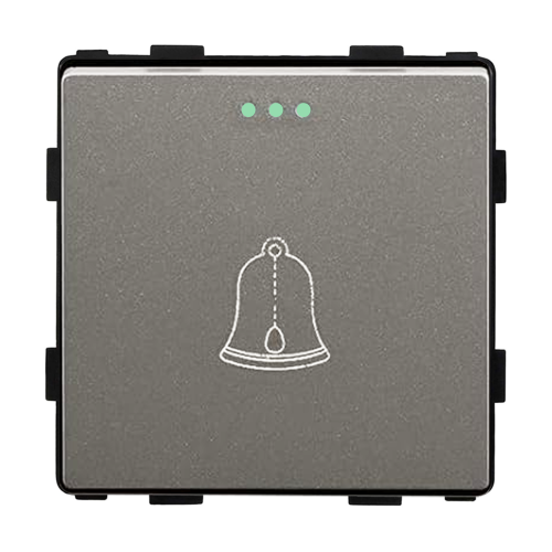 Moduł włącznik mechaniczny dzwonkowy impulsowy szary