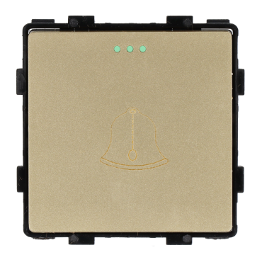 Moduł włącznik mechaniczny dzwonkowy impulsowy złoty