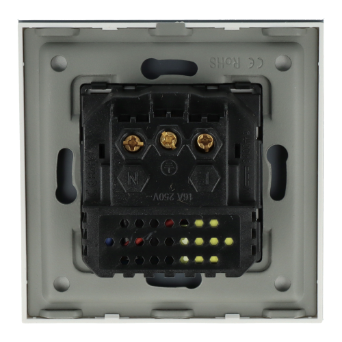 Gniazdo elektryczne pojedyncze z ładowarką USB A+A Białe z ramką szklaną