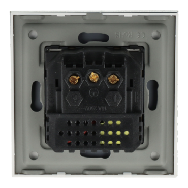 Gniazdo elektryczne pojedyncze z ładowarką USB A+A Złote z ramką szklaną