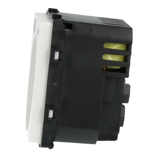 Moduł gniazda elektrycznego z ładowarką USB A+A 230V pojedynczy biały