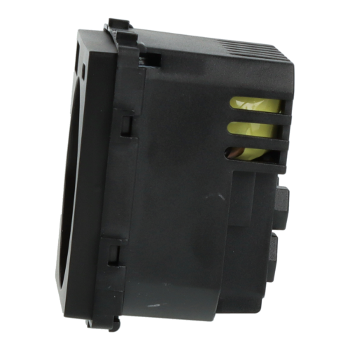 Moduł gniazda elektrycznego z ładowarką USB A+A 230V pojedynczy czarne